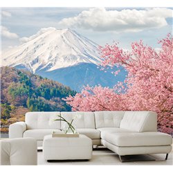 Фотообои для кухни моющиеся Япония Фудзияма 400х270 см флизелиновые с виниловым покрытием