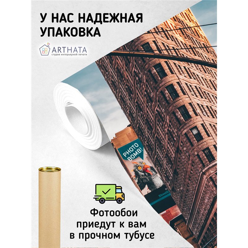 Фотообои на стену Нью йорк панорама 500х270 см для коридора