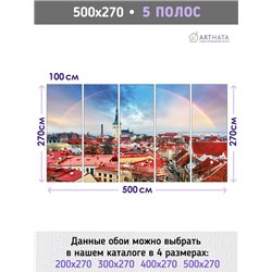 Фотообои Эстония Таллин панорама 500х270 см для коридора