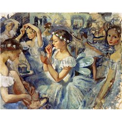 Девочки-сильфиды (Балет Шопениана) - Модульная картины, Репродукции, Декоративные панно, Декор стен