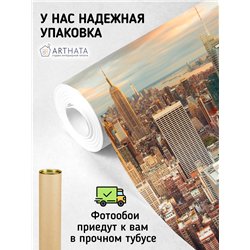 Фотообои для зала Нью йорк вид сверху 200х270 см флизелиновые с виниловым покрытием