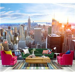 Фотообои 3D Нью йорк вид сверху 400х270 см для спальни