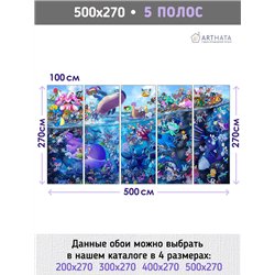 Фотообои детские покемон аниме 500х270 см моющиеся