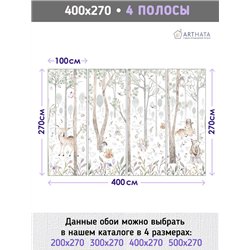 Фотообои в детскую животные 400х270 см в игровую
