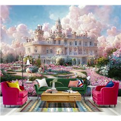 Фотообои детям сказочный замок 400х270 см моющиеся