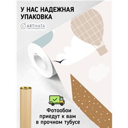 Фотообои в детскую воздушный шар птицы 200х270 см моющиеся