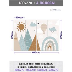 Фотообои в детскую воздушный шар 400х270 см флизелиновые с виниловым покрытием