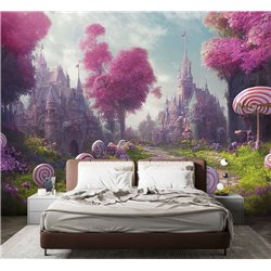 Фотообои детские сказочный замок 200х270 см для девочек для мальчиков