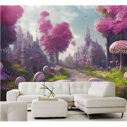 Фотообои детские сказочный замок 500х270 см моющиеся