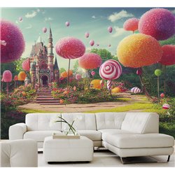 Фотообои для девочки сказочный замок 500х270 см моющиеся
