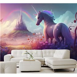 Фотообои для подростка сказочный замок 400х270 см в спальню