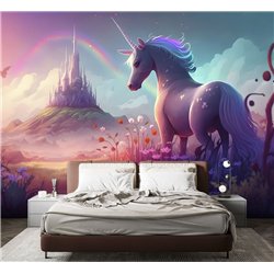 Фотообои для подростка сказочный замок 400х270 см в спальню