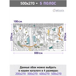 Фотообои для подростка арт звери 500х270 см моющиеся