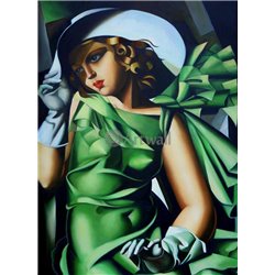 Зеленое платье - Модульная картины, Репродукции, Декоративные панно, Декор стен