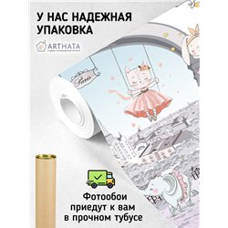 Фотообои для мальчика Париж балерина 500х270 см моющиеся