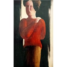 Картина на холсте по фото Модульные картины Печать портретов на холсте Мальчик в красном свитере