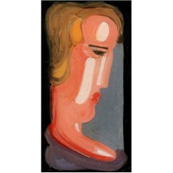 Женская голова в профиль - Модульная картины, Репродукции, Декоративные панно, Декор стен
