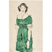 Портреты картины репродукции на заказ - Девушка в зеленом платье