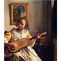 Портреты картины репродукции на заказ - Девушка, играющая на гитаре