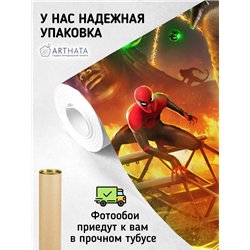 Фотообои для мальчика человек паук 400х270 см в игровую