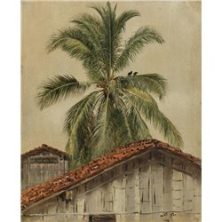 Эквадор, пальма - Модульная картины, Репродукции, Декоративные панно, Декор стен