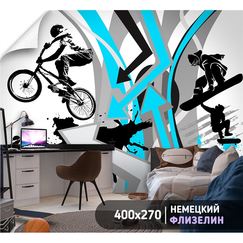 Фотообои Велоспорт 400х270 см моющиеся
