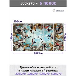 Фотообои Спортивные игры - Футбол 500х270 см флизелиновые с виниловым покрытием