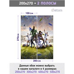 Фотообои Спорт - футбольное поле 200х270 см моющиеся