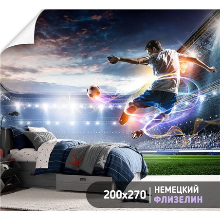 Фотообои Спорт - футбольное поле 200х270 см в детскую
