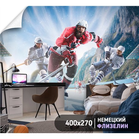 Фотообои Спортивные игры - хоккейк 400х270 см для спальни