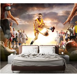 Фотообои Спорт - баскетбольный мяч 300х270 см интерьерные