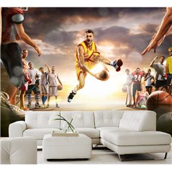 Фотообои Спорт - баскетбольный мяч 500х270 см для спальни