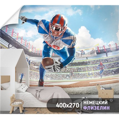 Фотообои Спорт - американский футбол 400х270 см для декорирования стен в зале