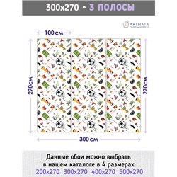 Фотообои Спортивные игры - Футбол 300х270 см для детской