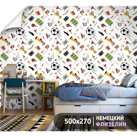 Фотообои Спортивные игры - Футбол 500х270 см интерьерные