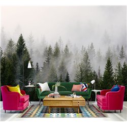 Фотообои Лес в тумане 400х270 см флизелиновые с виниловым покрытием