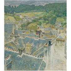 Картина на холсте по фото Модульные картины Печать портретов на холсте Крыши, Бретань
