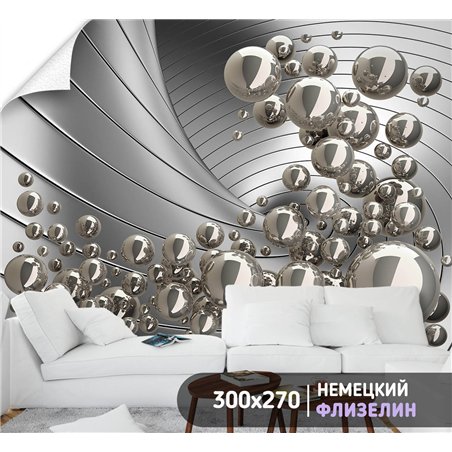 Фотообои для интерьера - 300х270см из 3х полос. Обои для стен, оформление спальни, детской комнаты, кухни, гостинной.