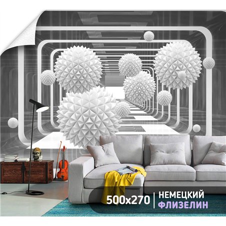Фотообои для интерьера - 500х270см из 5и полос. Обои для стен, оформление спальни, детской комнаты, кухни, гостинной.