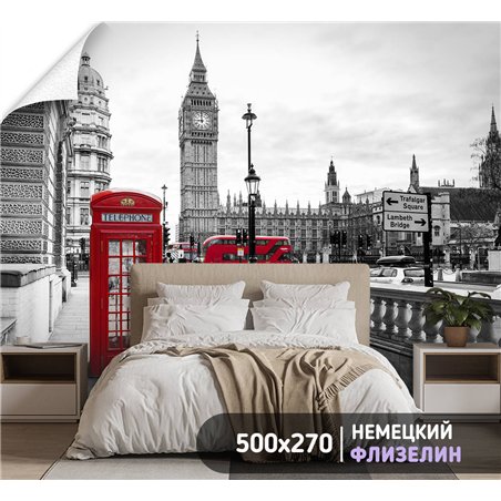 Фотообои для интерьера - 500х270см из 5и полос. Обои для стен, оформление спальни, детской комнаты, кухни, гостинной.