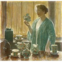 Портреты картины репродукции на заказ - Вишневый чай