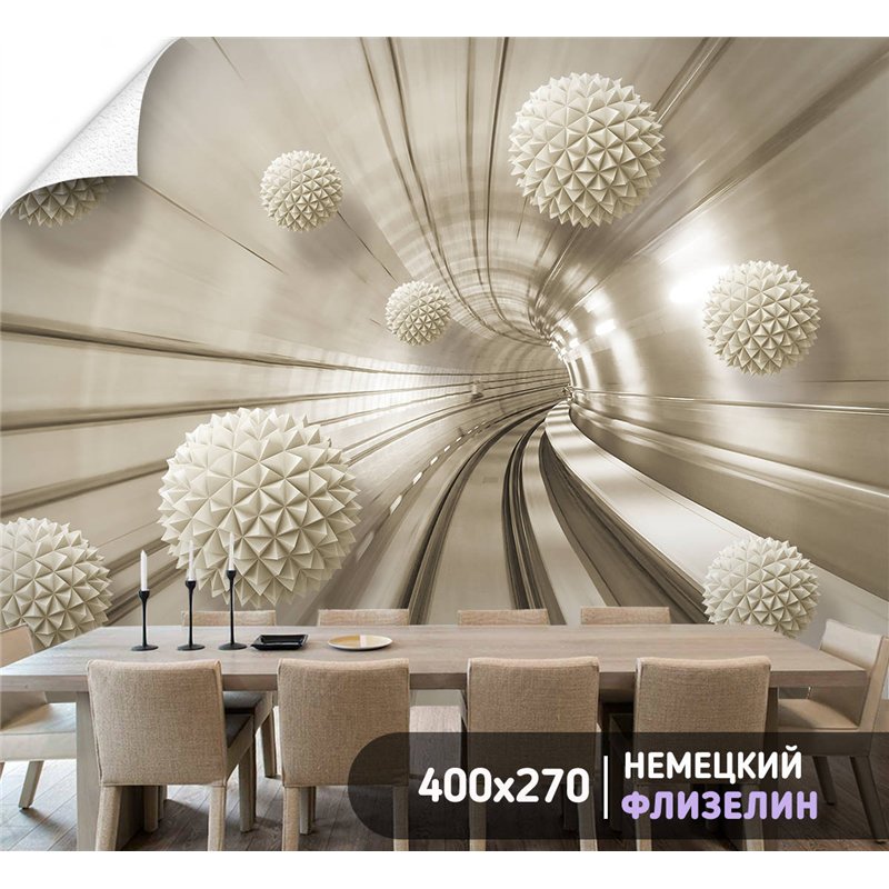 Фотообои для интерьера - 400х270см из 4х полос. Обои для стен, оформление спальни, детской комнаты, кухни, гостинной.