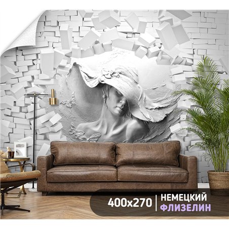 Фотообои для интерьера - 400х270см из 4х полос. Обои для стен, оформление спальни, детской комнаты, кухни, гостинной.