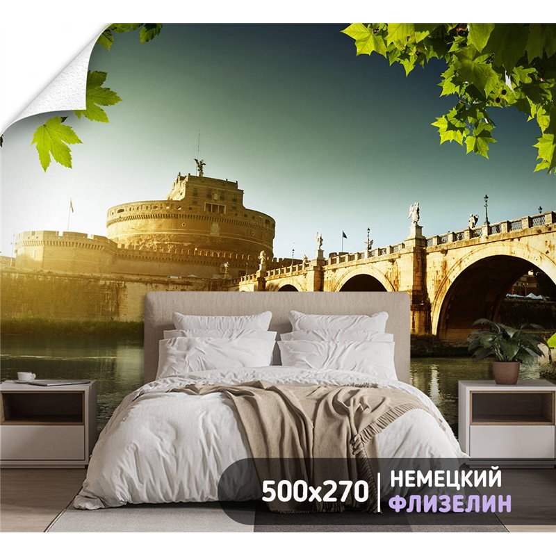 Фотообои для интерьера - 500х270см из 5и полос. Обои для стен, оформление спальни, детской комнаты, кухни, гостинной.