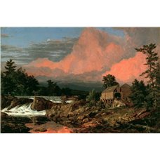 Картина на холсте по фото Модульные картины Печать портретов на холсте Водопад Рутланд