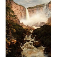 Картина на холсте по фото Модульные картины Печать портретов на холсте Водопады Текендама близ Боготы, Новая Гранада