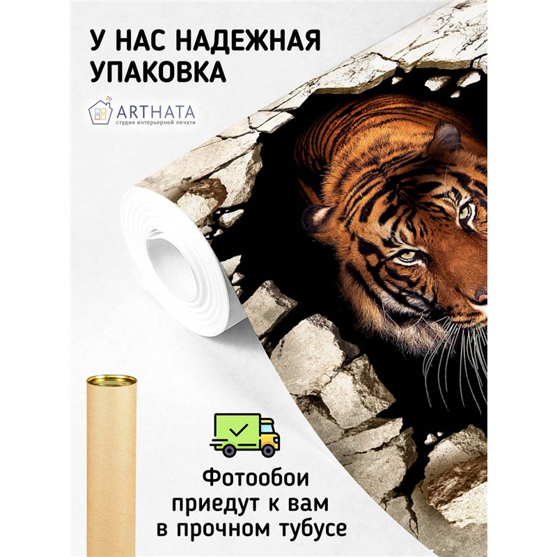 Фотообои для интерьера - 300х270см из 3х полос. Обои для стен, оформление спальни, детской комнаты, кухни, гостинной.