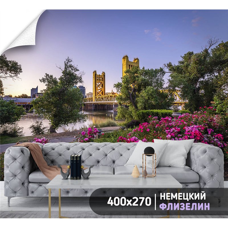 Фотообои для интерьера - 400х270см из 4х полос. Обои для стен, оформление спальни, детской комнаты, кухни, гостинной.
