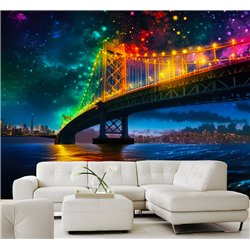 Фотообои для интерьера - 300х270см из 3х полос. Обои для стен, оформление спальни, детской комнаты, кухни, гостинной.