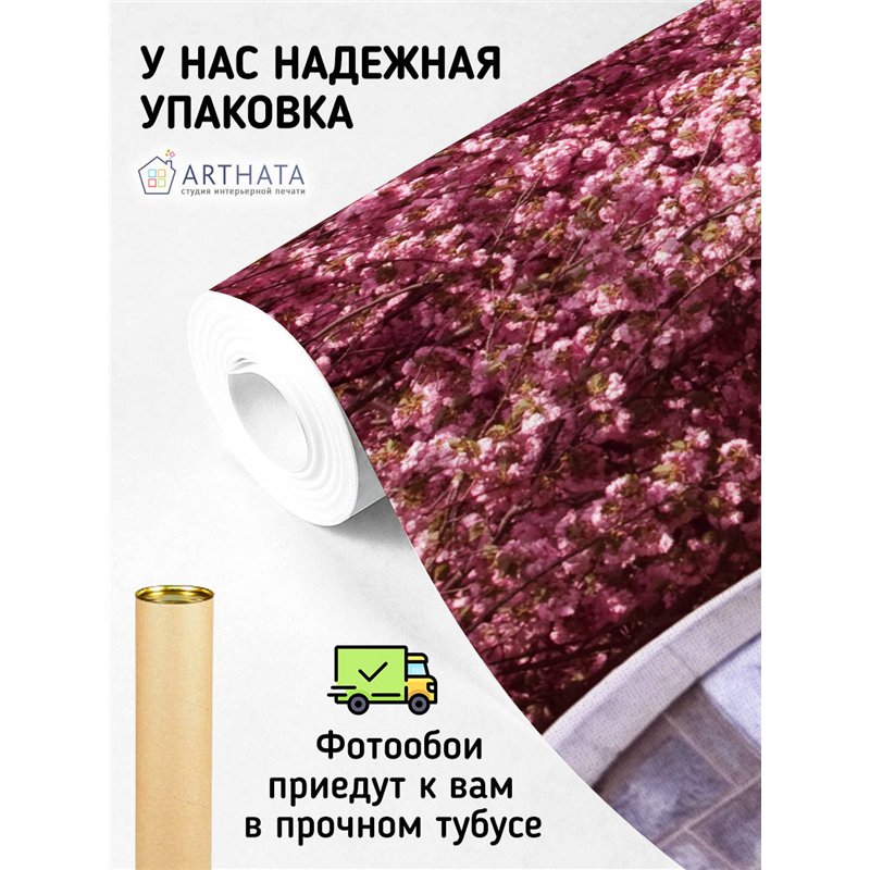 Фотообои для интерьера - 300х270см из 3х полос. Обои для стен, оформление спальни, детской комнаты, кухни, гостинной.